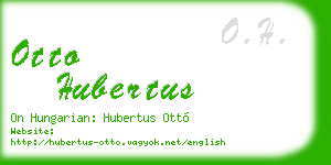 otto hubertus business card